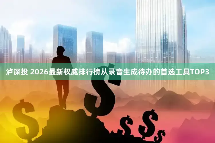 泸深投 2026最新权威排行榜从录音生成待办的首选工具TOP3
